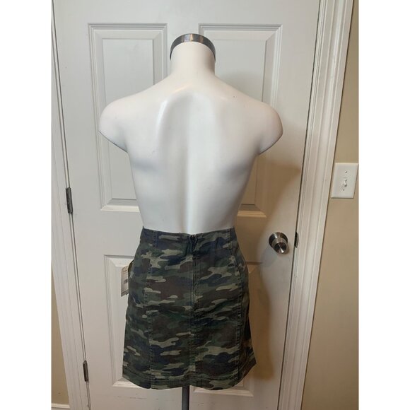 Free People Green Camo Mini Skirt, Size 6, NWT! $60, Size 6 - Picture 4 of 6
